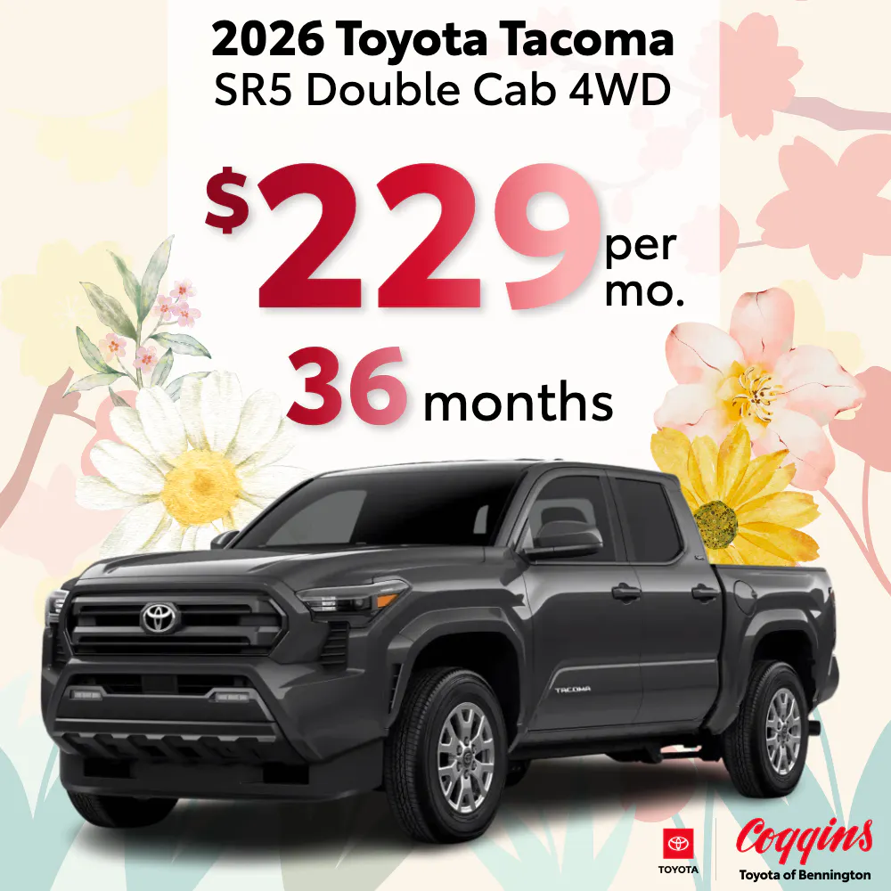2026 Toyota Tacoma Lease | Coggins Toyota of Bennington