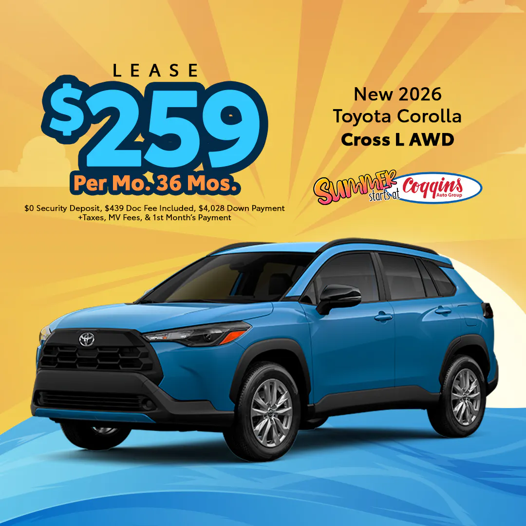 2026 Corolla Cross Lease | Coggins Toyota of Bennington