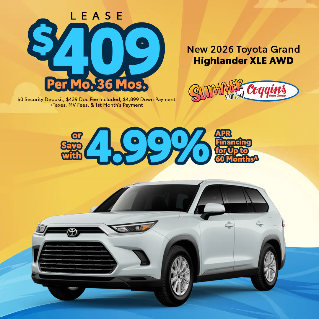 2026 Grand Highlander Lease | Coggins Toyota of Bennington
