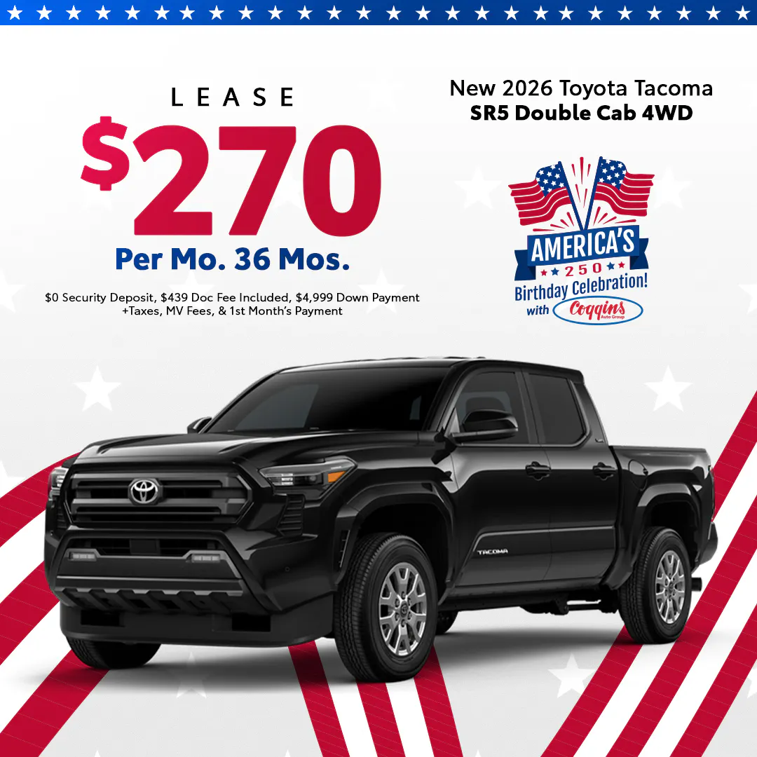 2026 Toyota Tacoma Lease | Coggins Toyota of Bennington