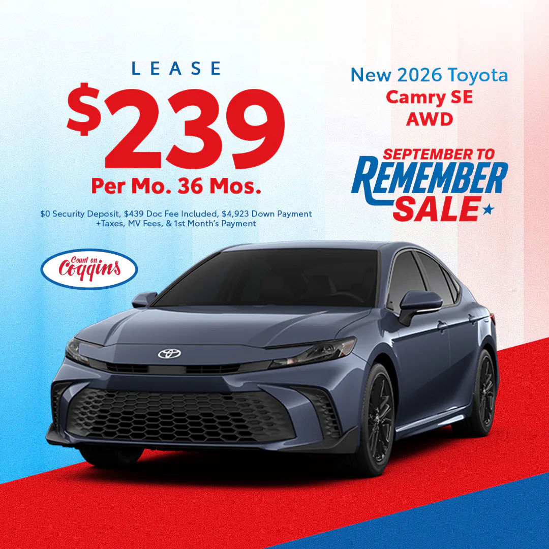 2026 Camry Lease | Coggins Toyota of Bennington