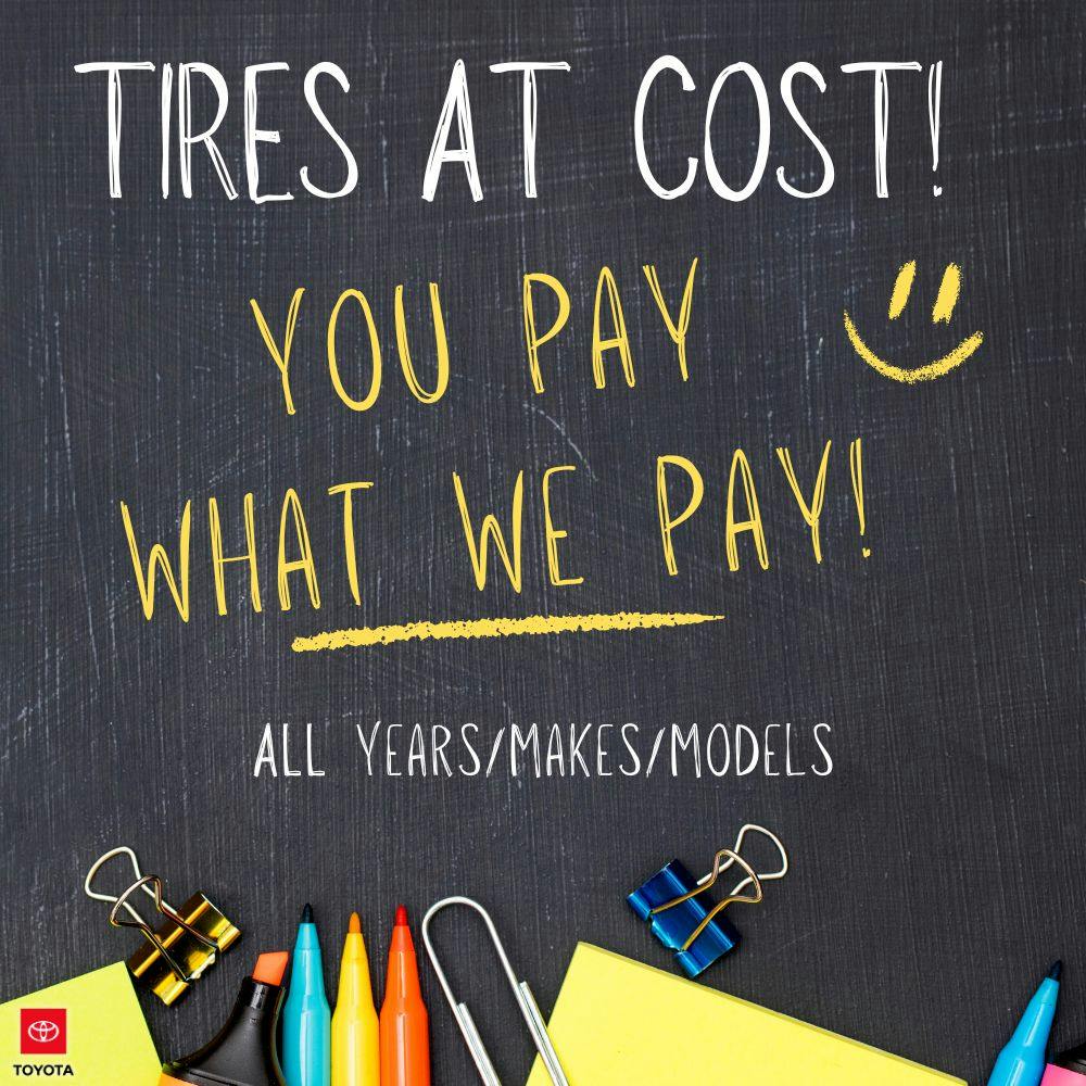 Tires at Cost | Coggins Toyota of Bennington