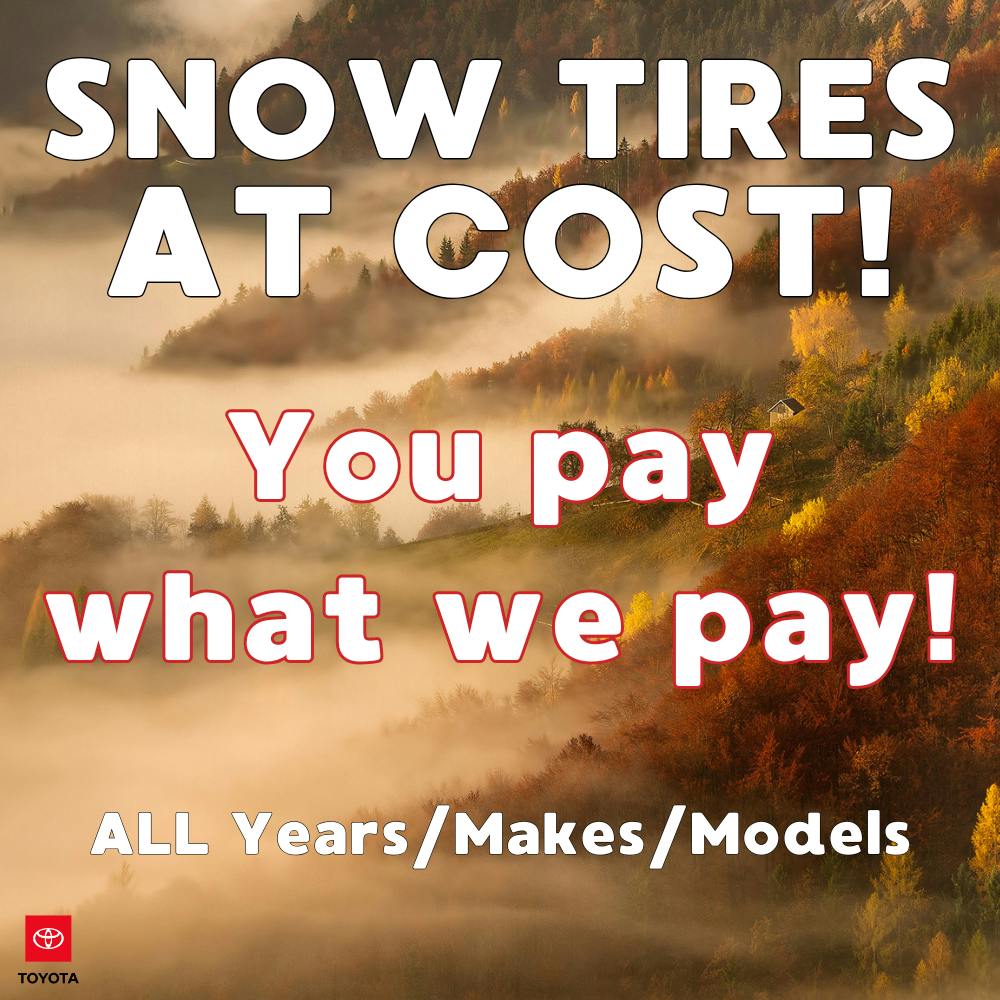 Tires at Cost | Coggins Toyota of Bennington