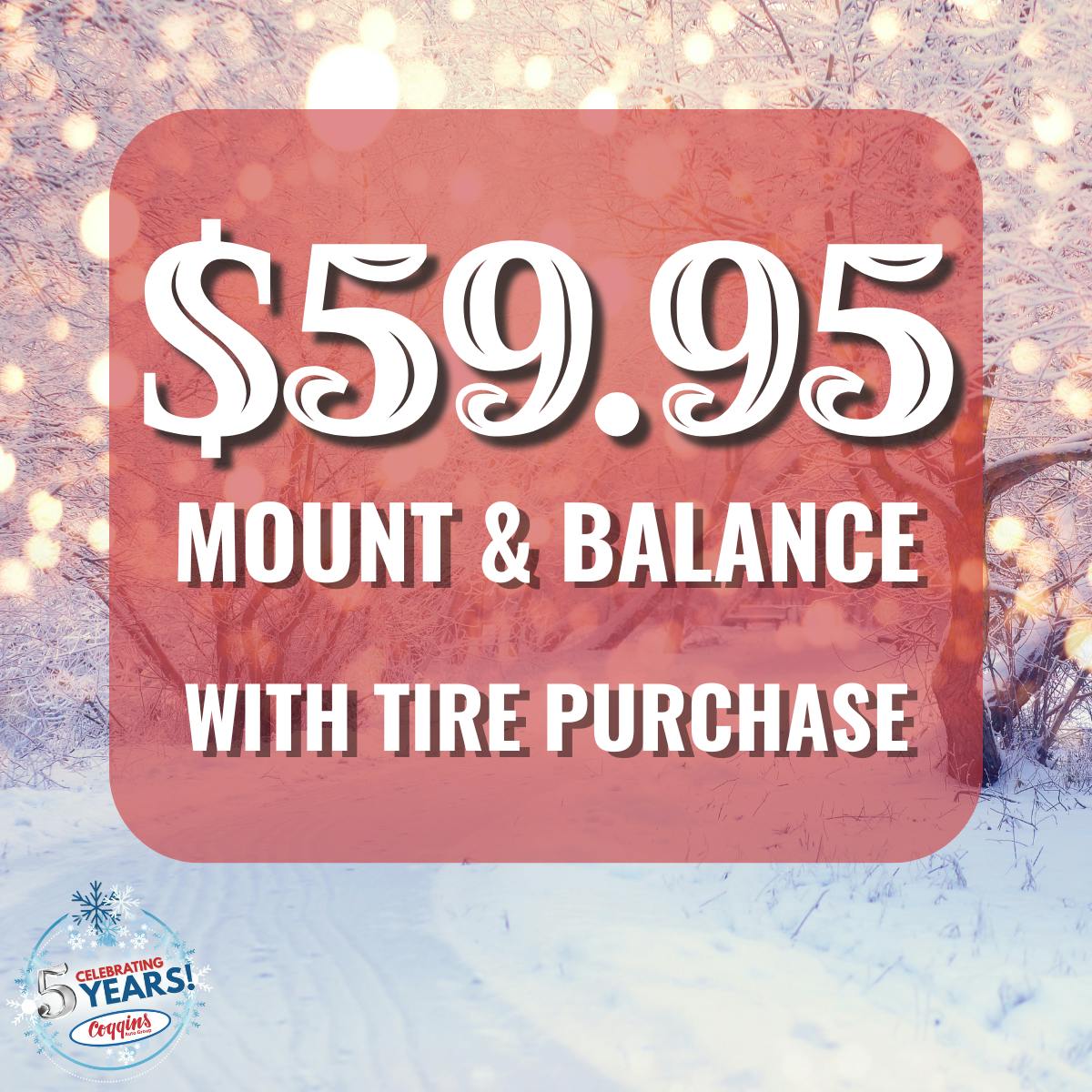 Mount and Balance Special | Coggins Toyota of Bennington