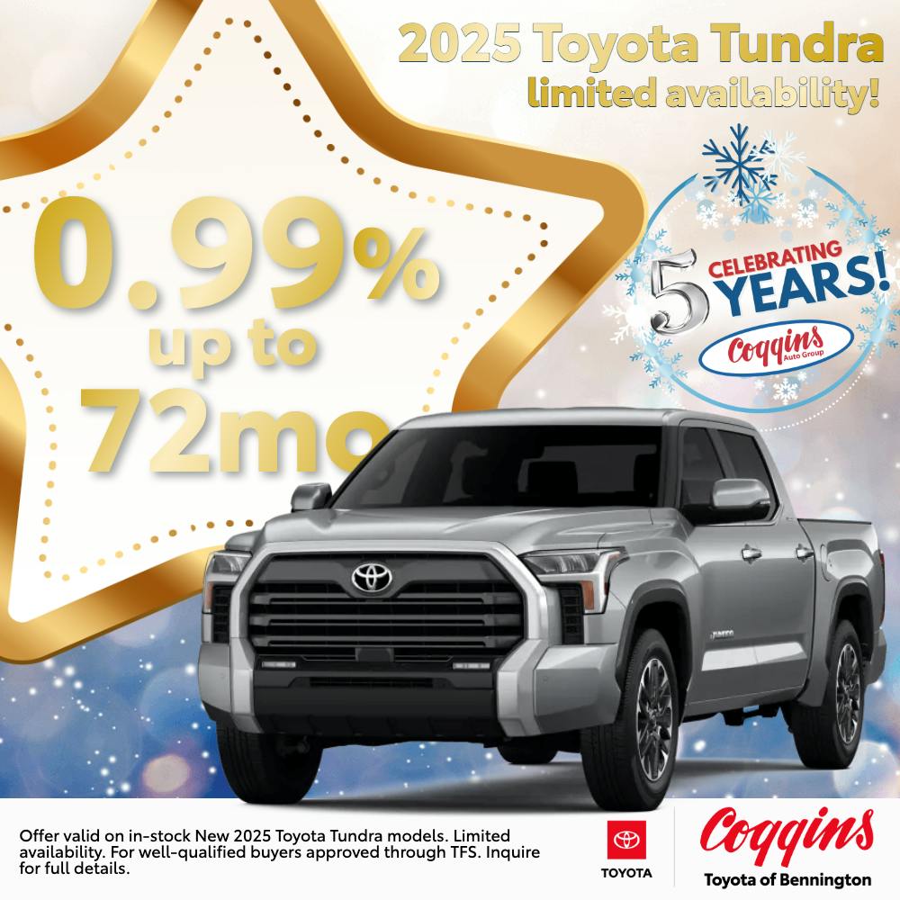 Tundra Finance Special | Coggins Toyota of Bennington