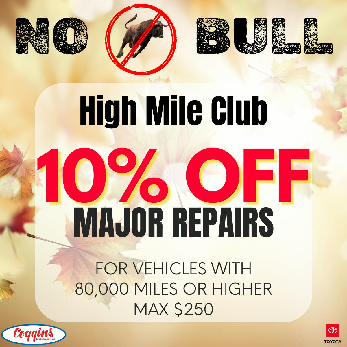 High Mile Club | Coggins Toyota of Bennington