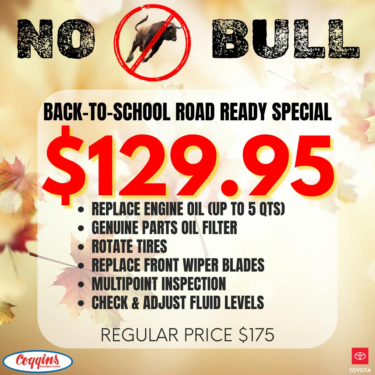 Back-To-School Road Ready Special | Coggins Toyota of Bennington