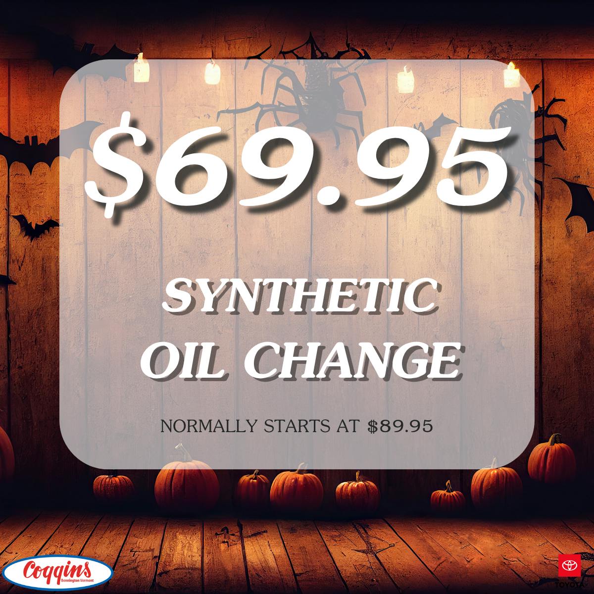 Synthetic Oil Change Special | Coggins Toyota of Bennington