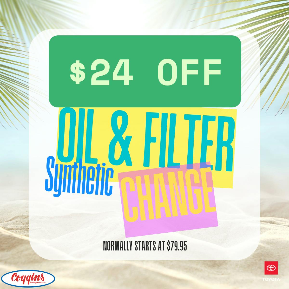 Oil Change Special | Coggins Toyota of Bennington