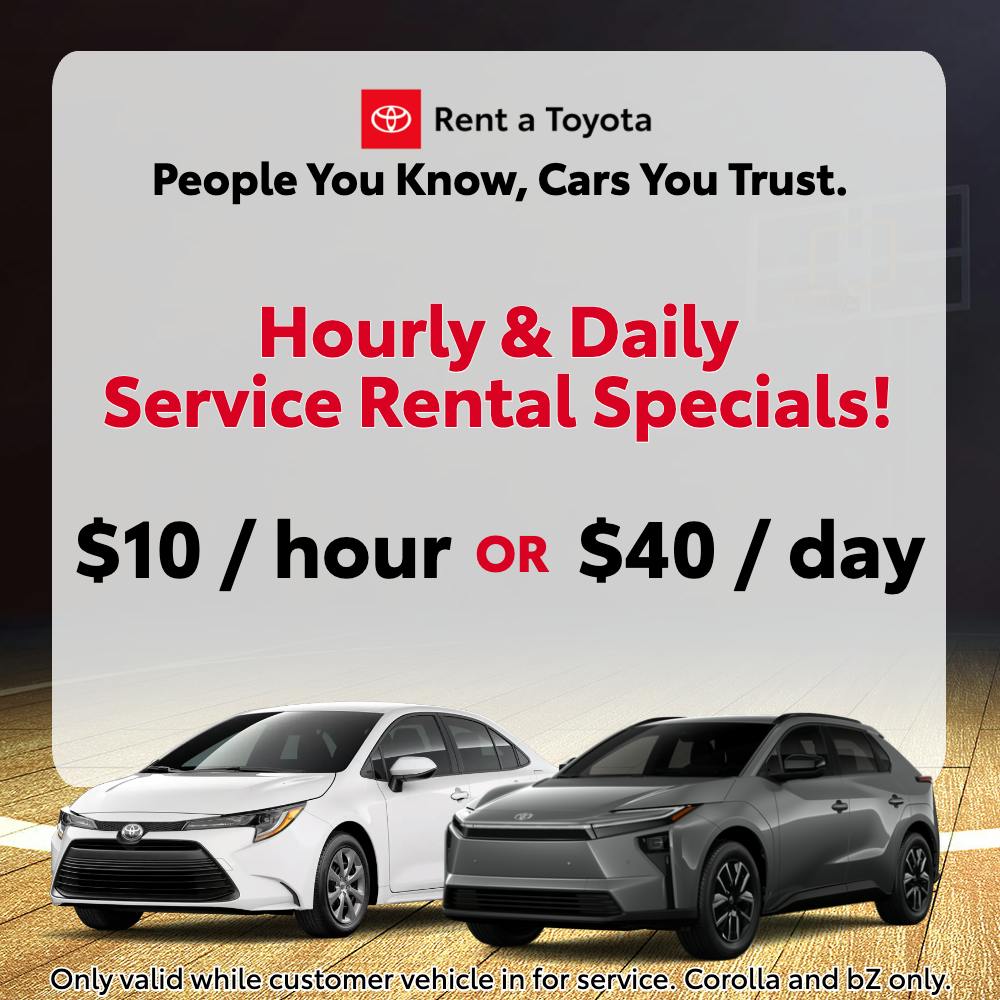 Service Rental Special! | Coggins Toyota of Bennington