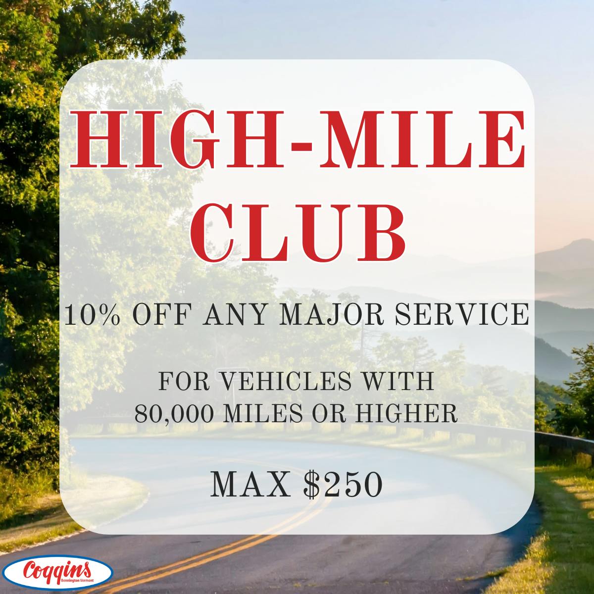 High Mile Club | Coggins Toyota of Bennington