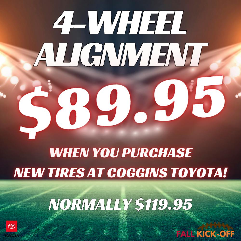 4-Wheel Alignment Special | Coggins Toyota of Bennington