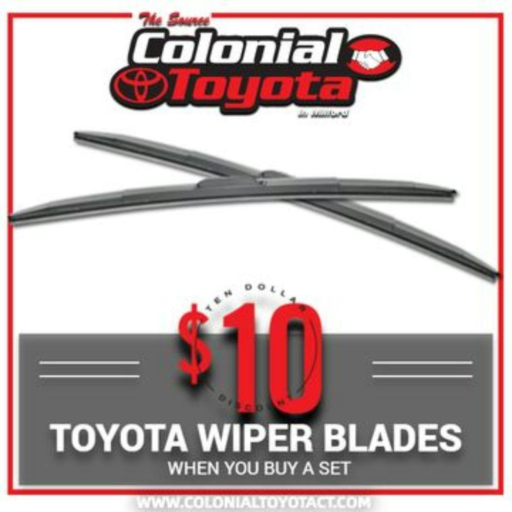 $10 Off Toyota Wiper Blades | Colonial Toyota