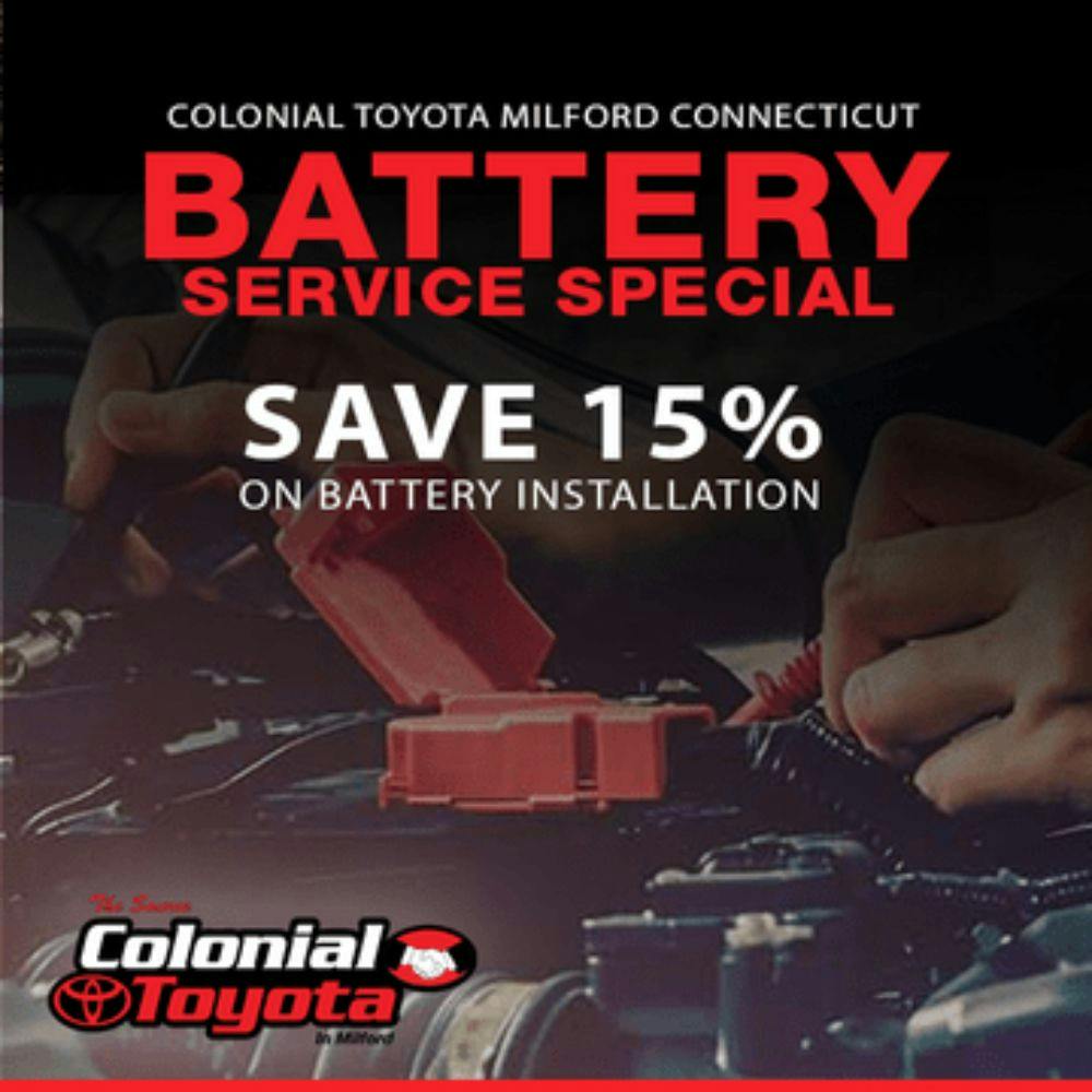 15% Off Battery Replacement Service | Colonial Toyota