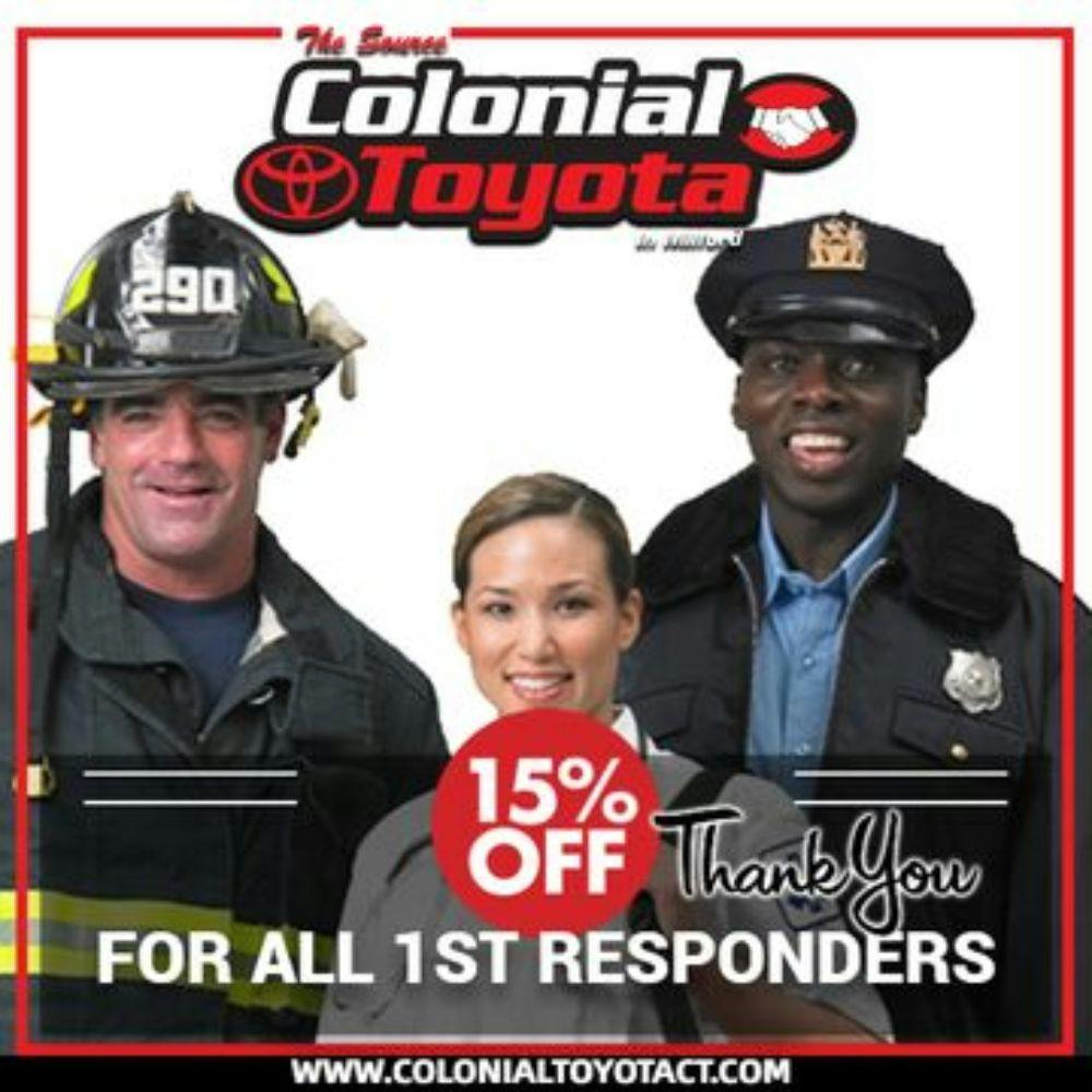 15% Off For First Responders | Colonial Toyota