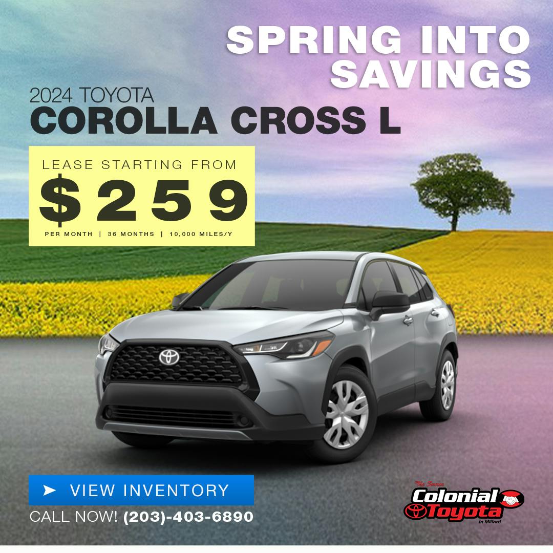 TOYOTA COROLLA CROSS L LEASE OFFER | Colonial Toyota