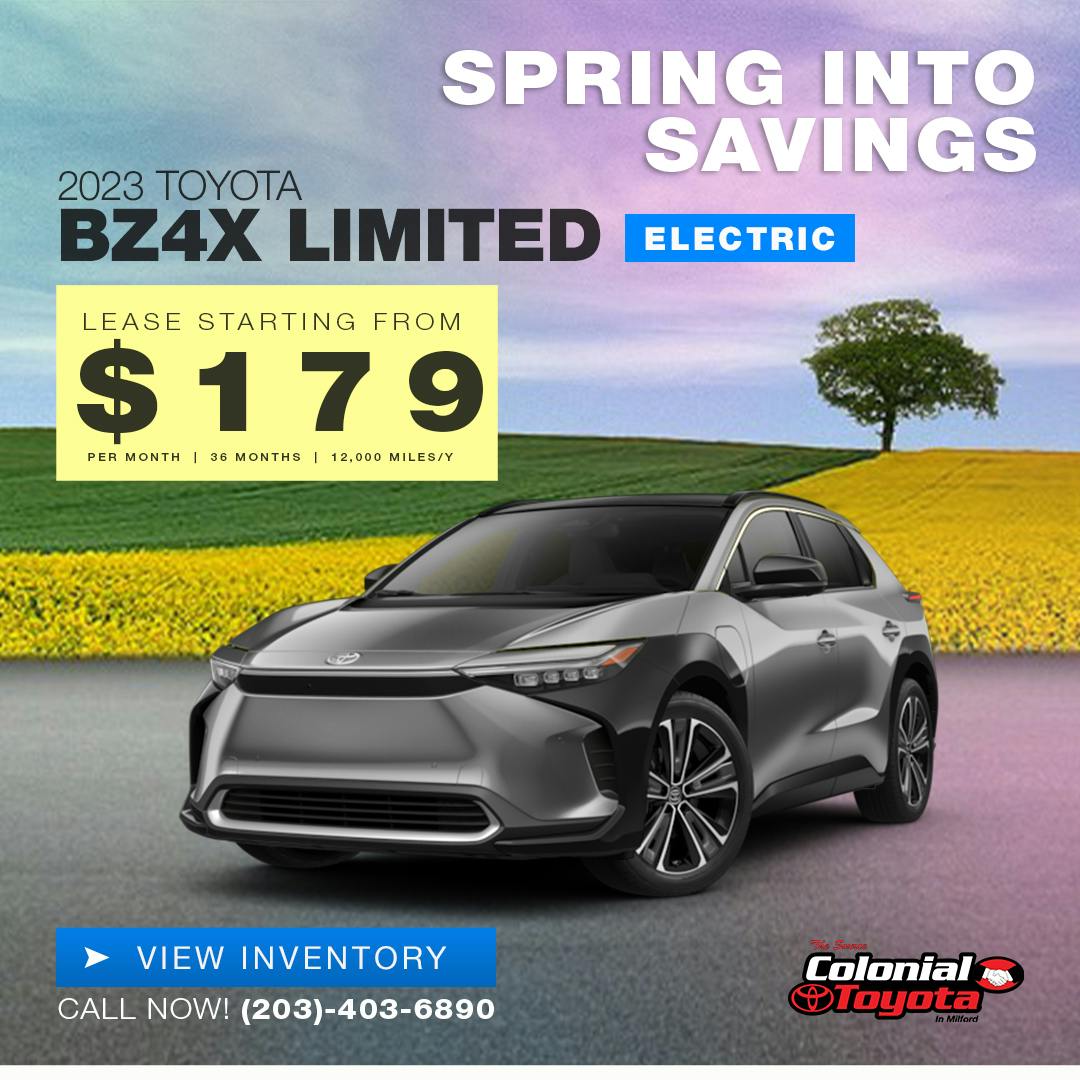 Toyota bZ4x Offer Connecticut | Colonial Toyota