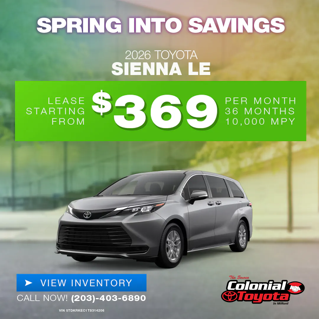 2026 Toyota Sienna Lease Offer | Colonial Toyota