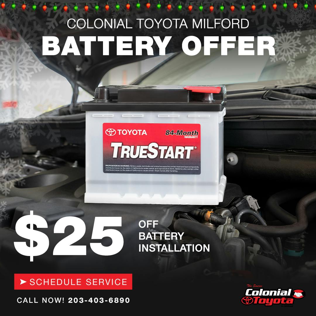 Save $25 Off Battery Replacement Service | Colonial Toyota