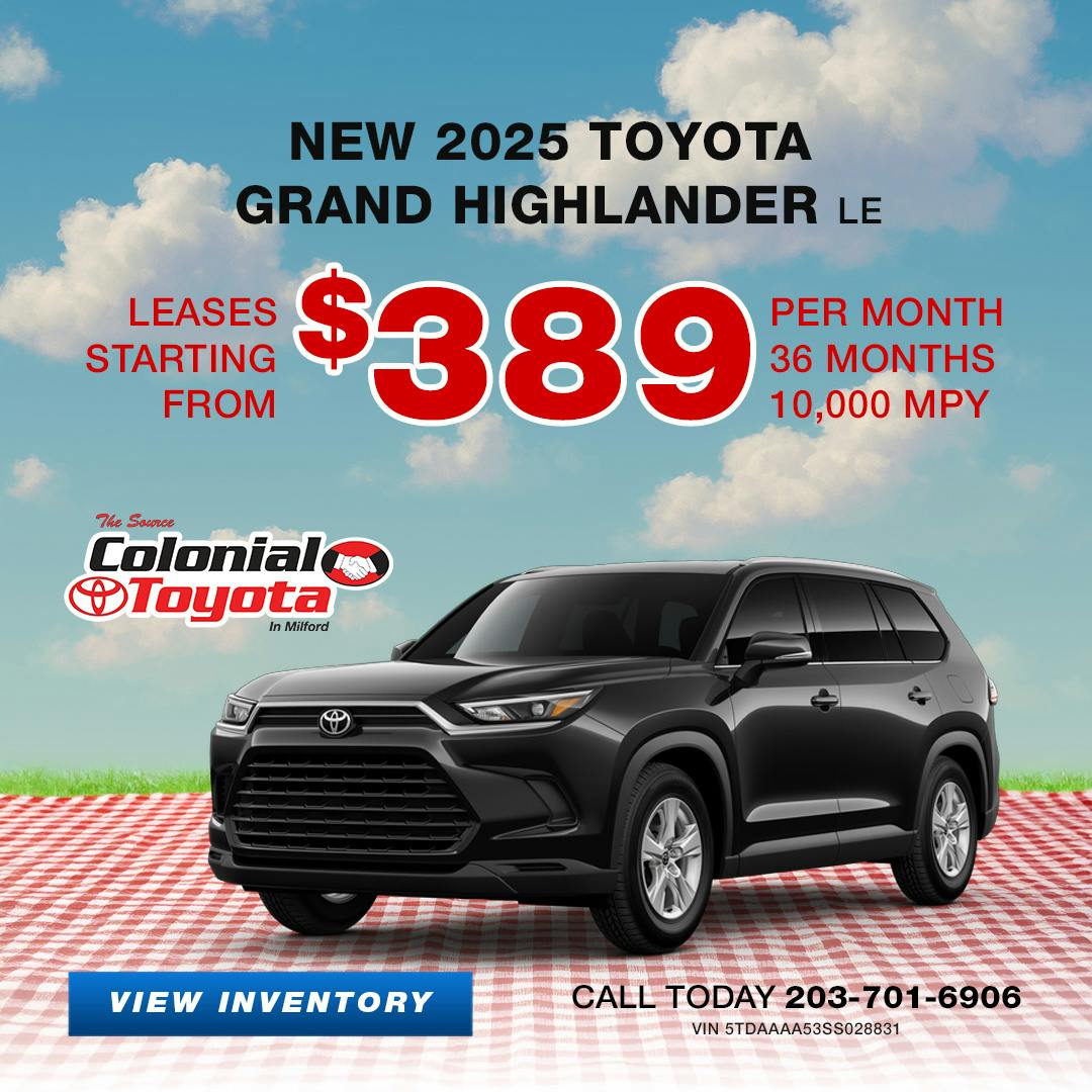 2025 Toyota Grand Highlander Lease Offer | Colonial Toyota