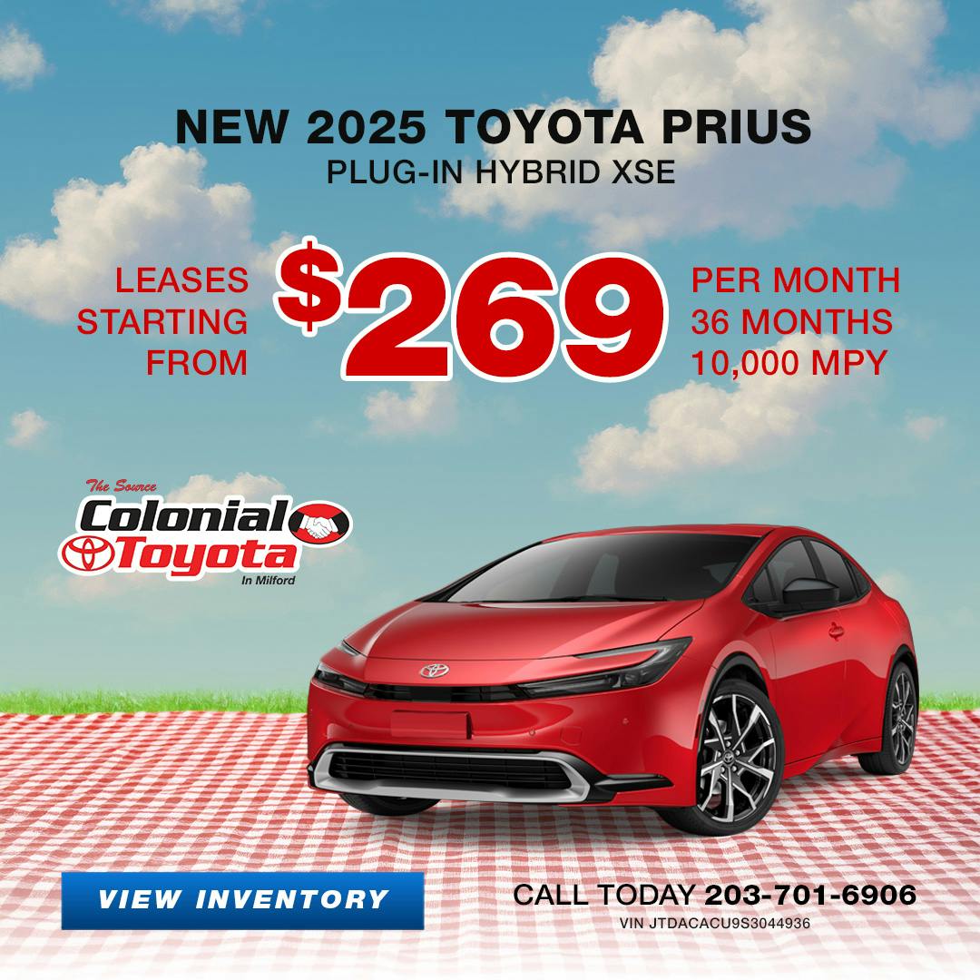 2025 Toyota Prius Plug-in Hybrid Lease Offer | Colonial Toyota