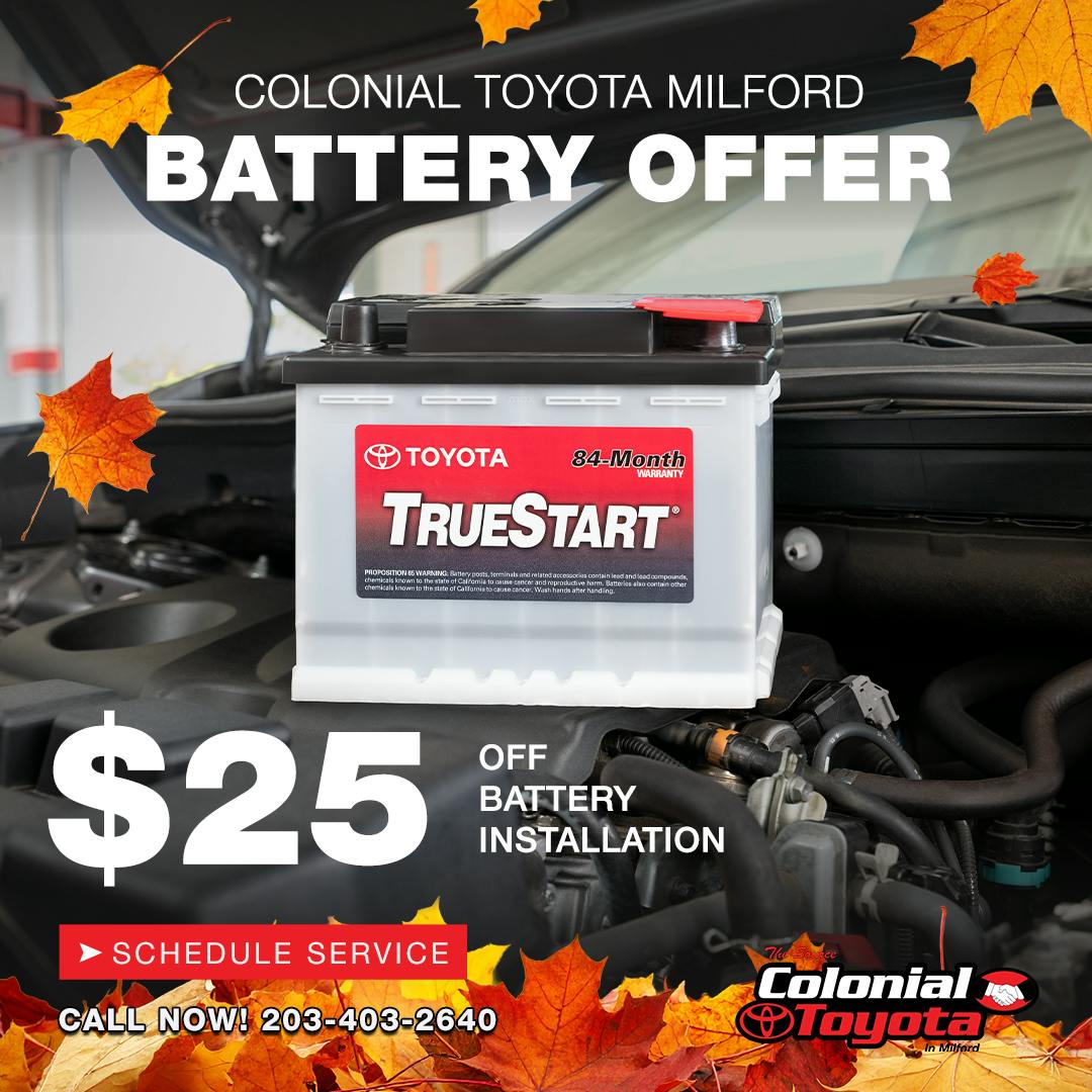 Save $25 Off Battery Replacement Service | Colonial Toyota