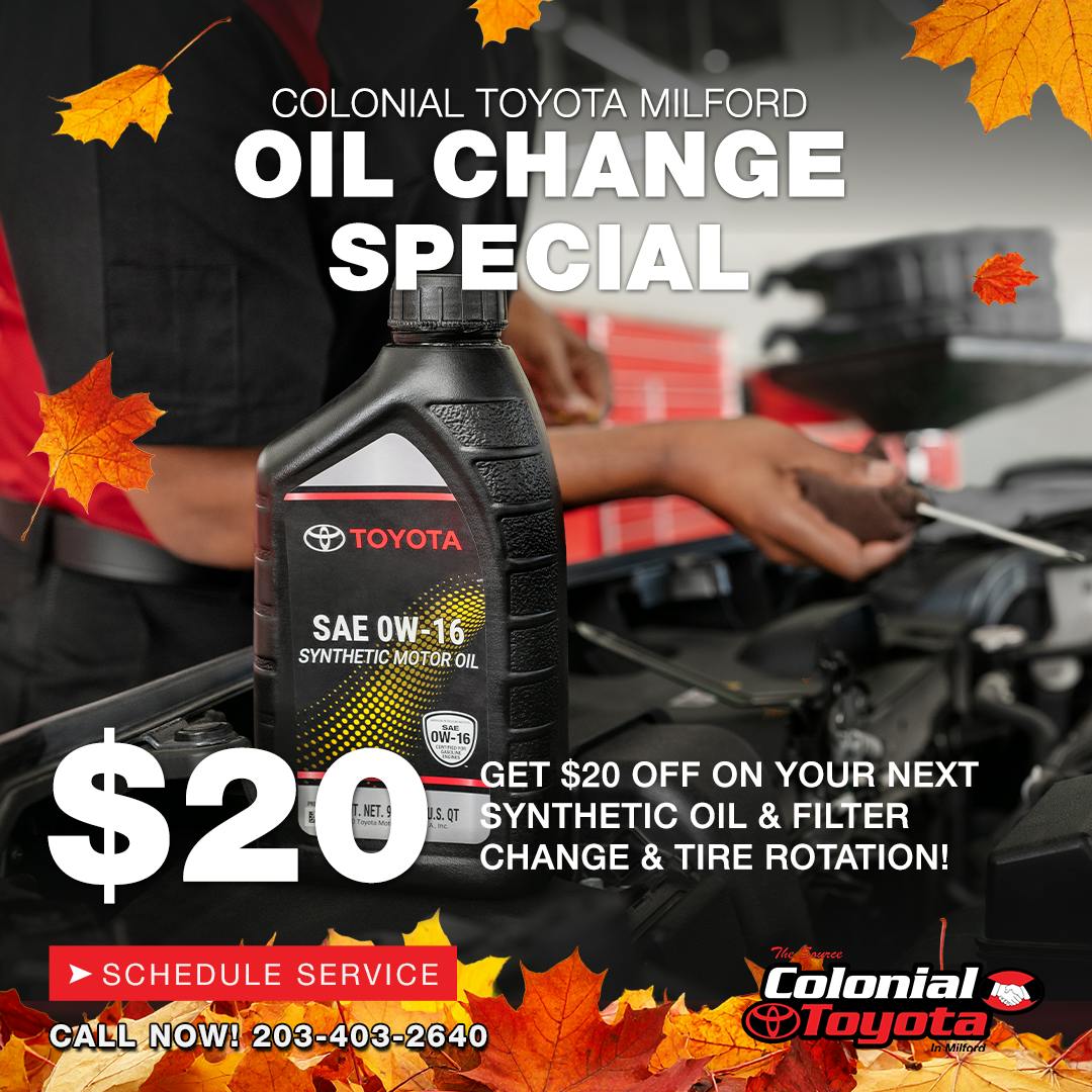 $20 Off Oil Change | Colonial Toyota