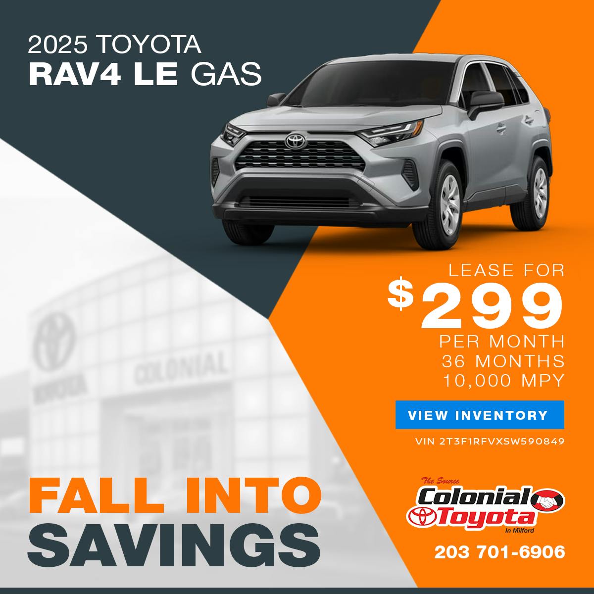2025 Toyota RAV4 Lease Offer | Colonial Toyota