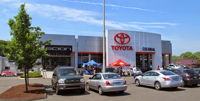 a photo of the front the front of Colonial Toyota