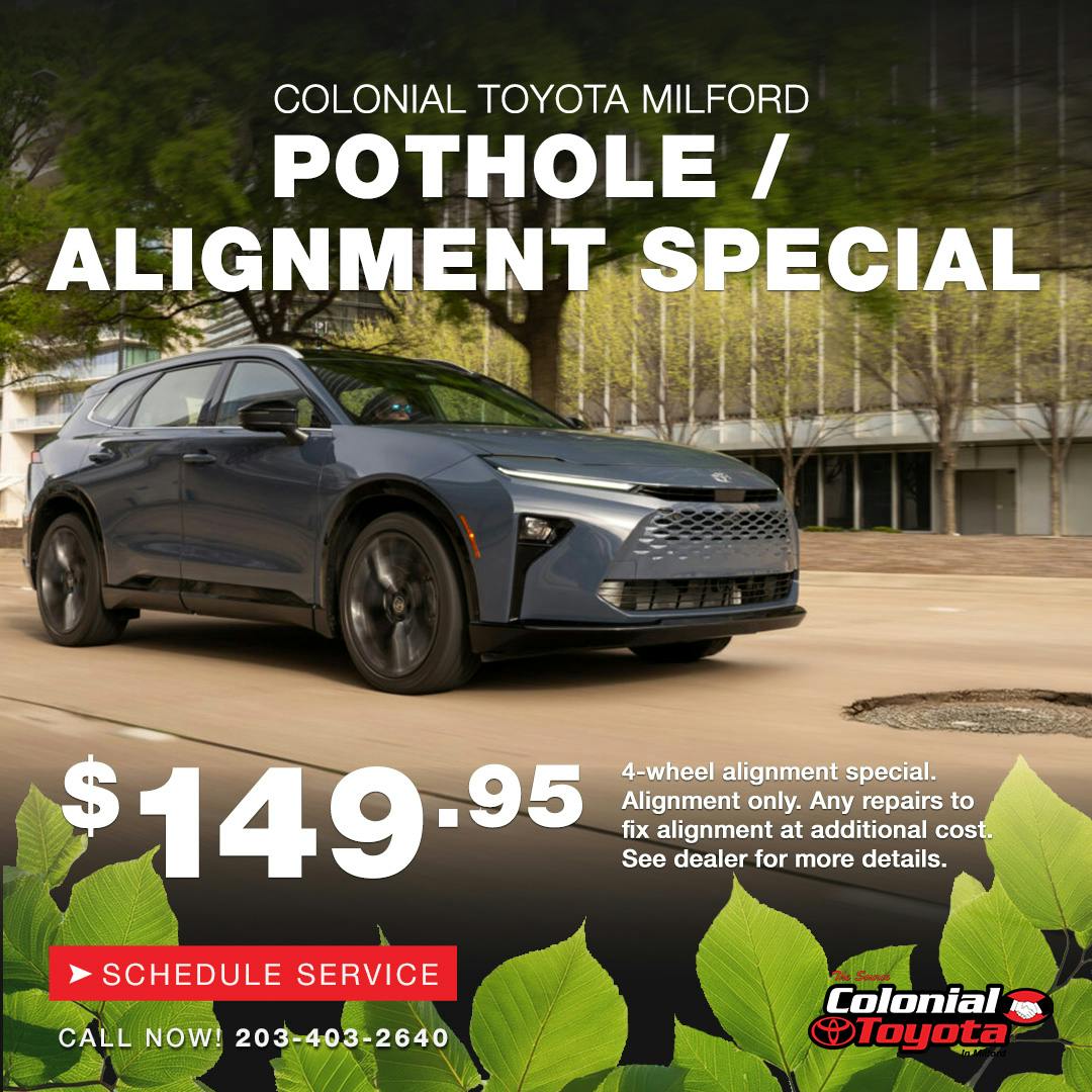 Pothole Alignment Special | Colonial Toyota