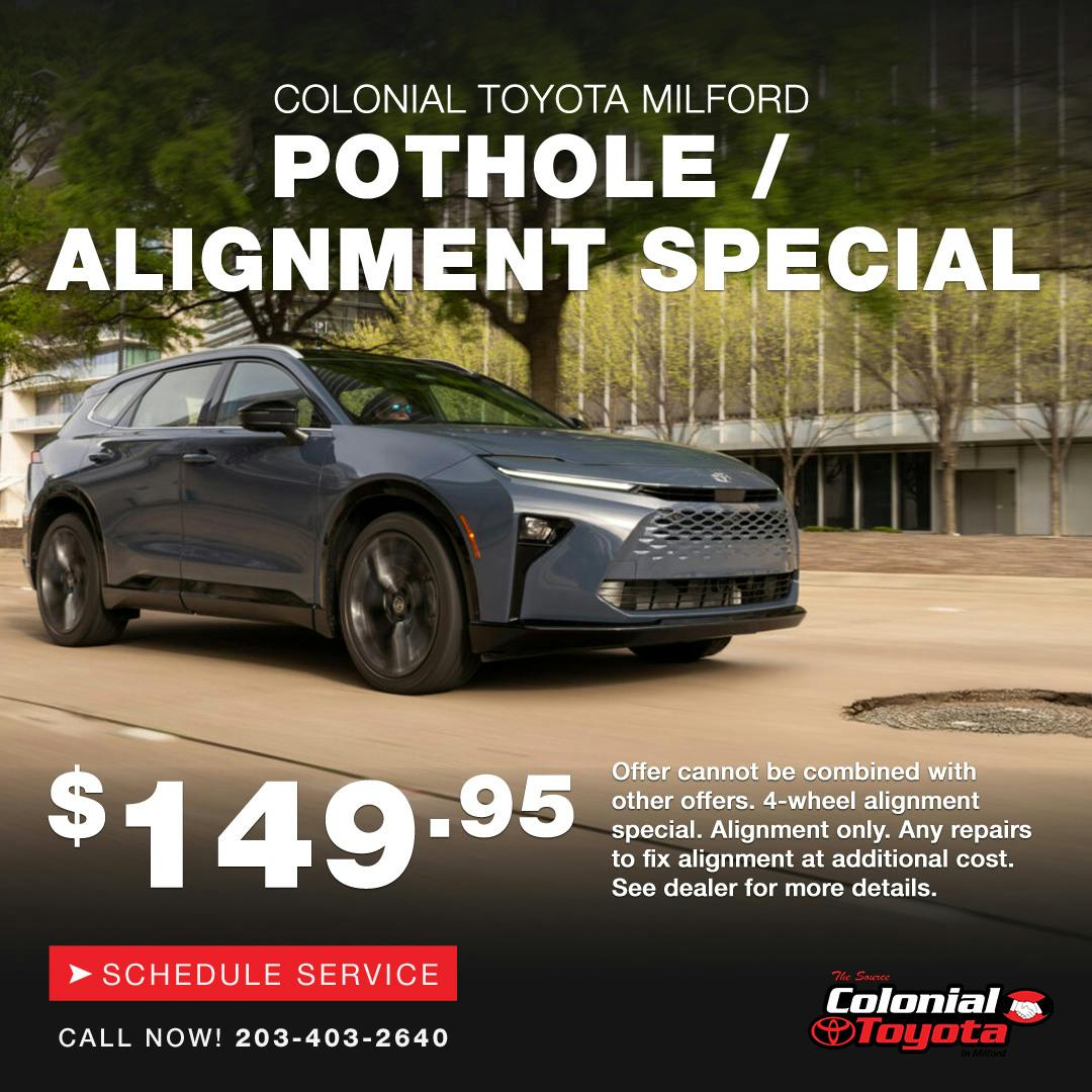 Pothole Alignment Special | Colonial Toyota