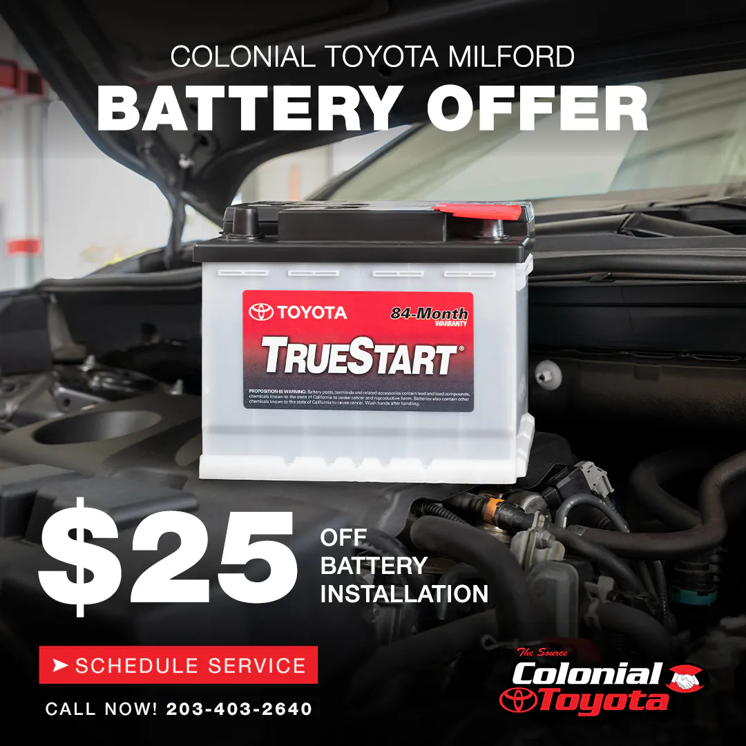 Save $25 Off Battery Replacement Service | Colonial Toyota