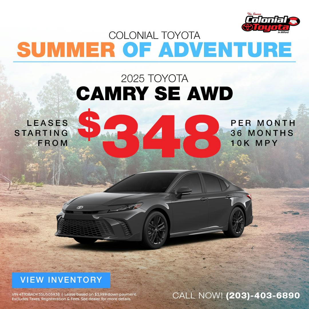 New Toyota Vehicle Specials in Milford, Connecticut Colonial Toyota