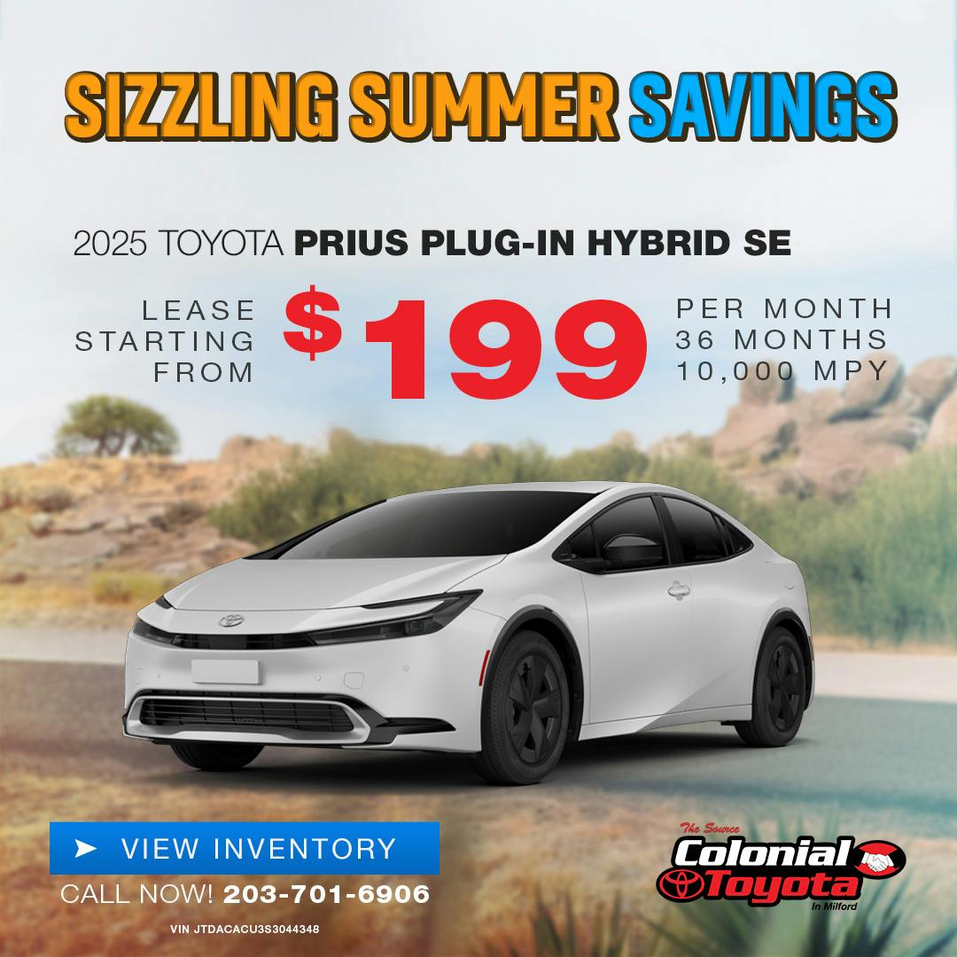 2025 Toyota Prius Plug-in Hybrid Lease Offer | Colonial Toyota