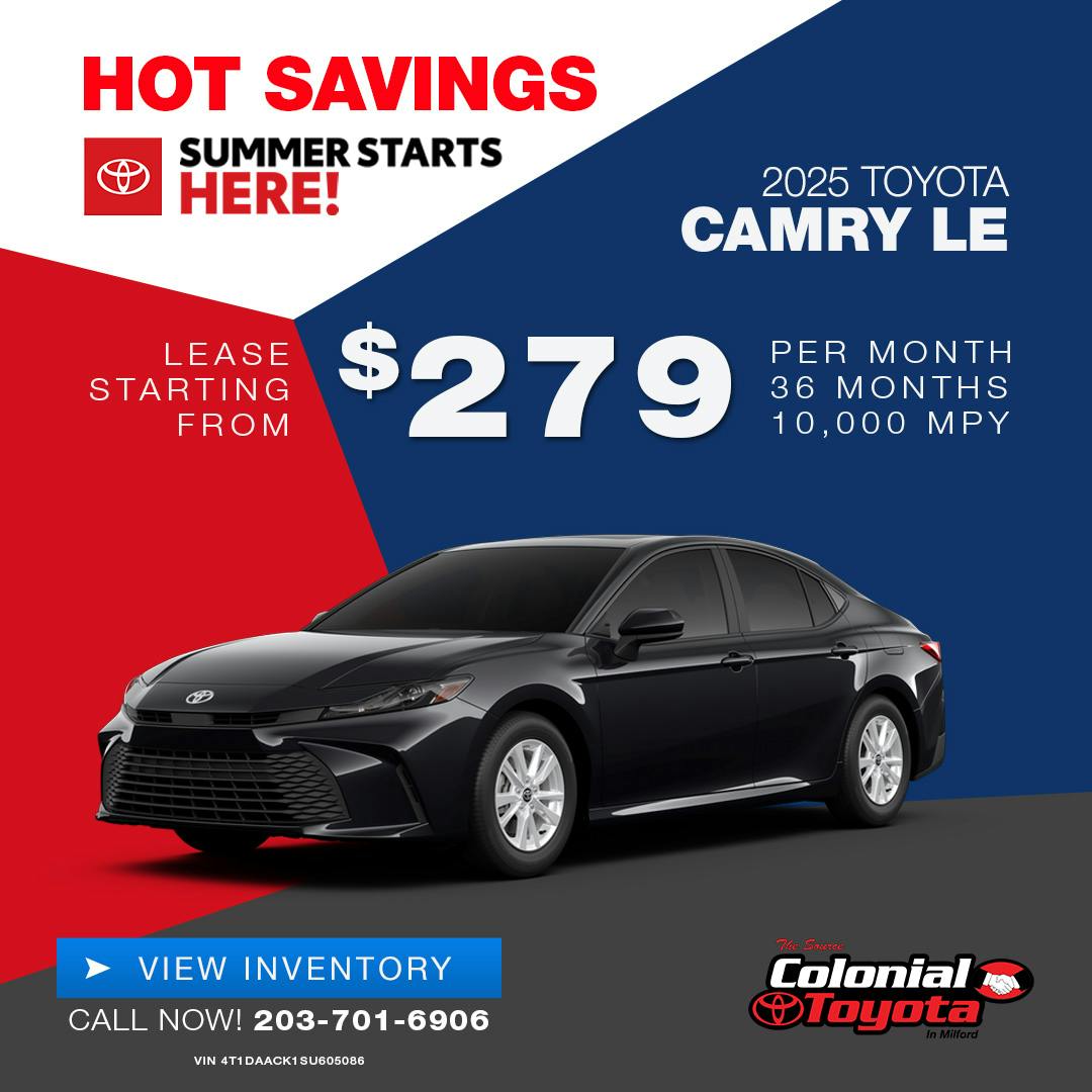 2025 Toyota Camry Lease Offer | Colonial Toyota