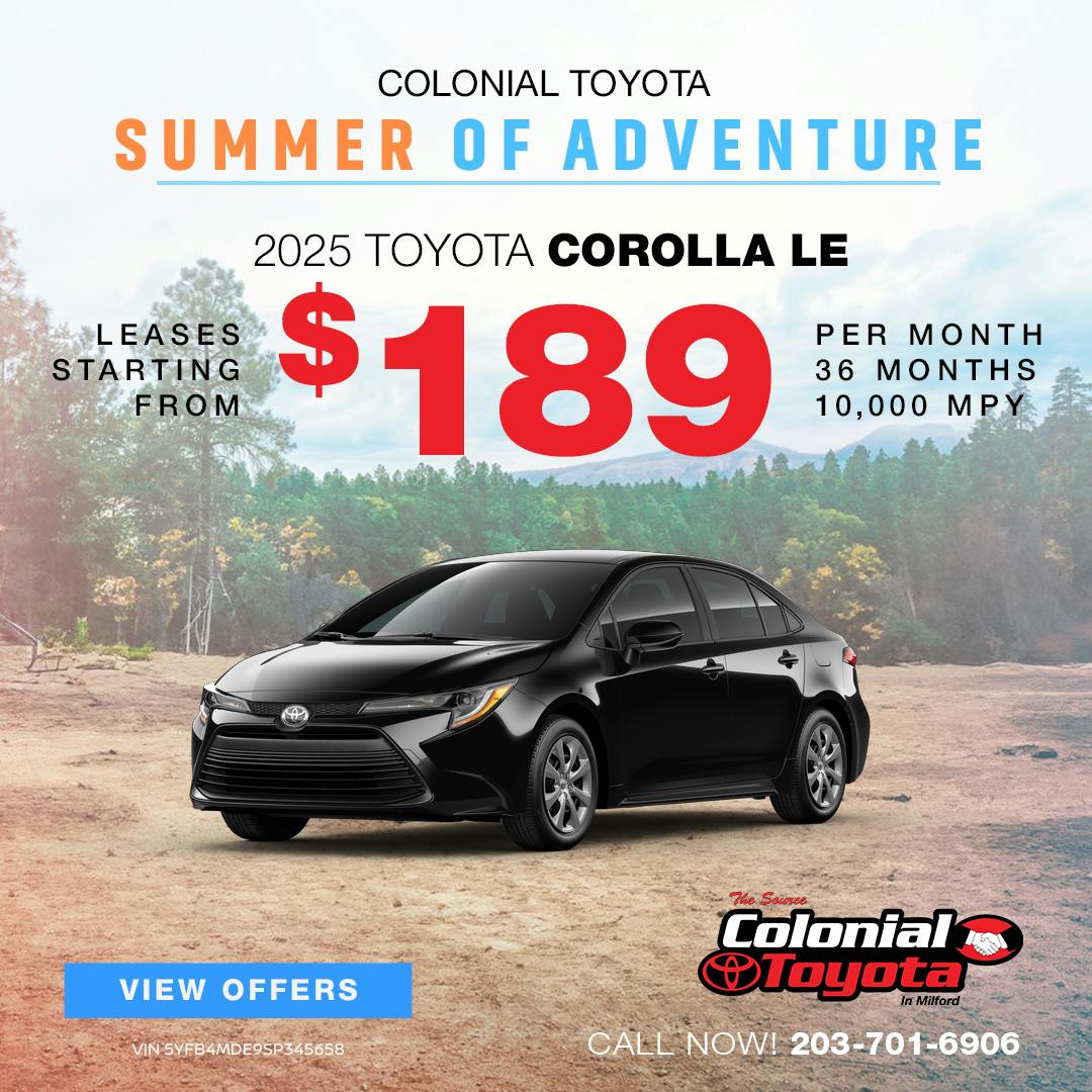 2025 Toyota Corolla Lease Offer | Colonial Toyota
