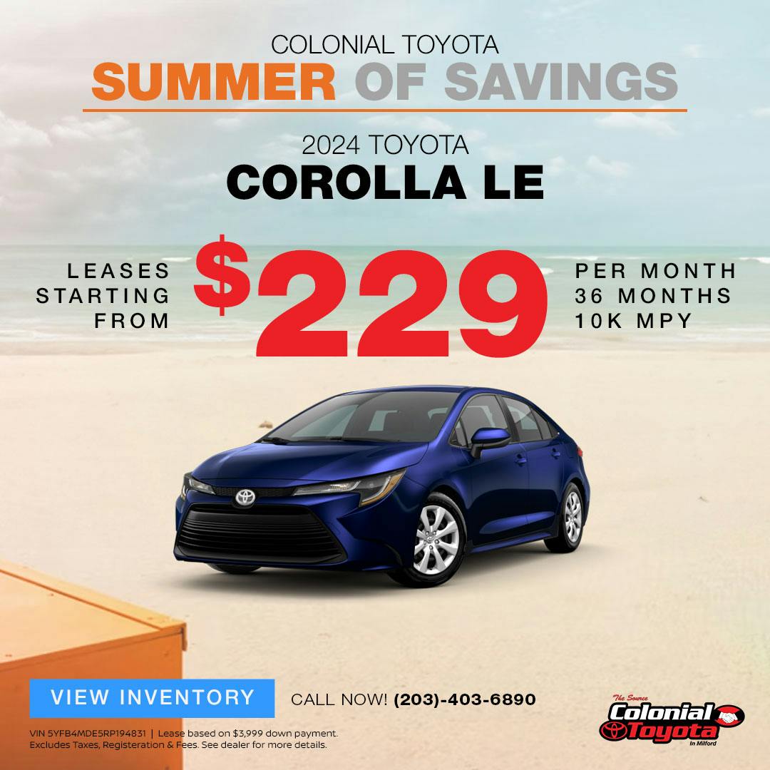 Toyota Corolla Lease Offer | Colonial Toyota