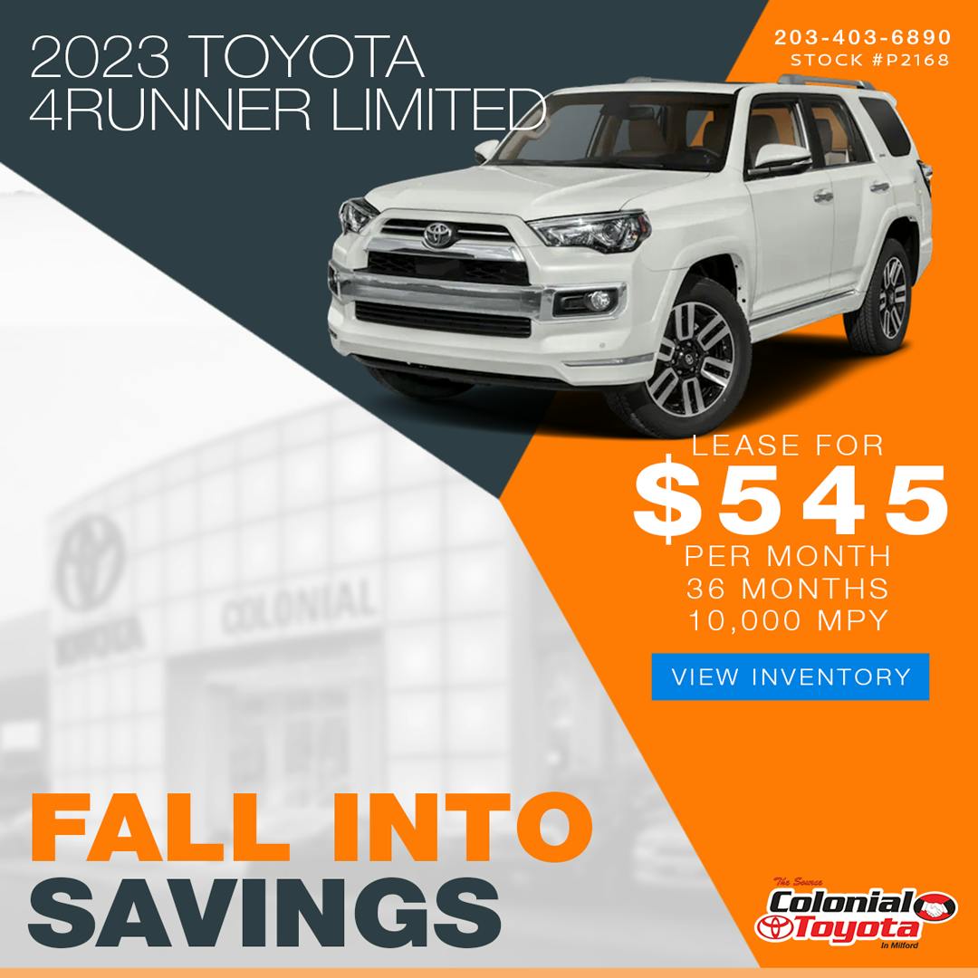<span style="display:none">02</span>TOYOTA 4RUNNER LIMITED LEASE OFFER | Colonial Toyota