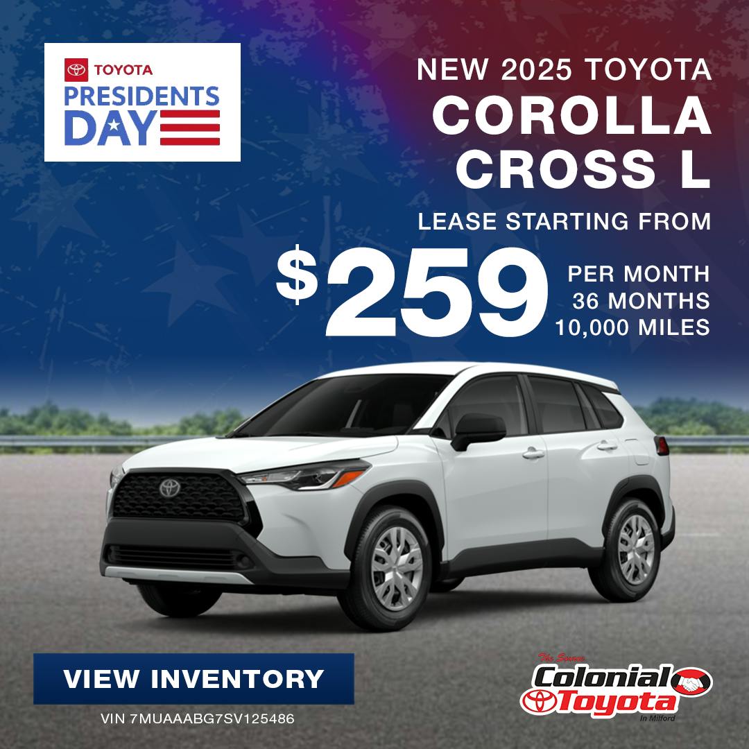 2025 Toyota Corolla Cross Lease Offer | Colonial Toyota