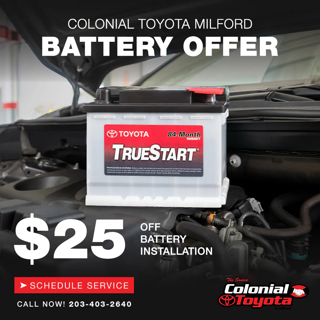 Save $25 Off Battery Replacement Service | Colonial Toyota