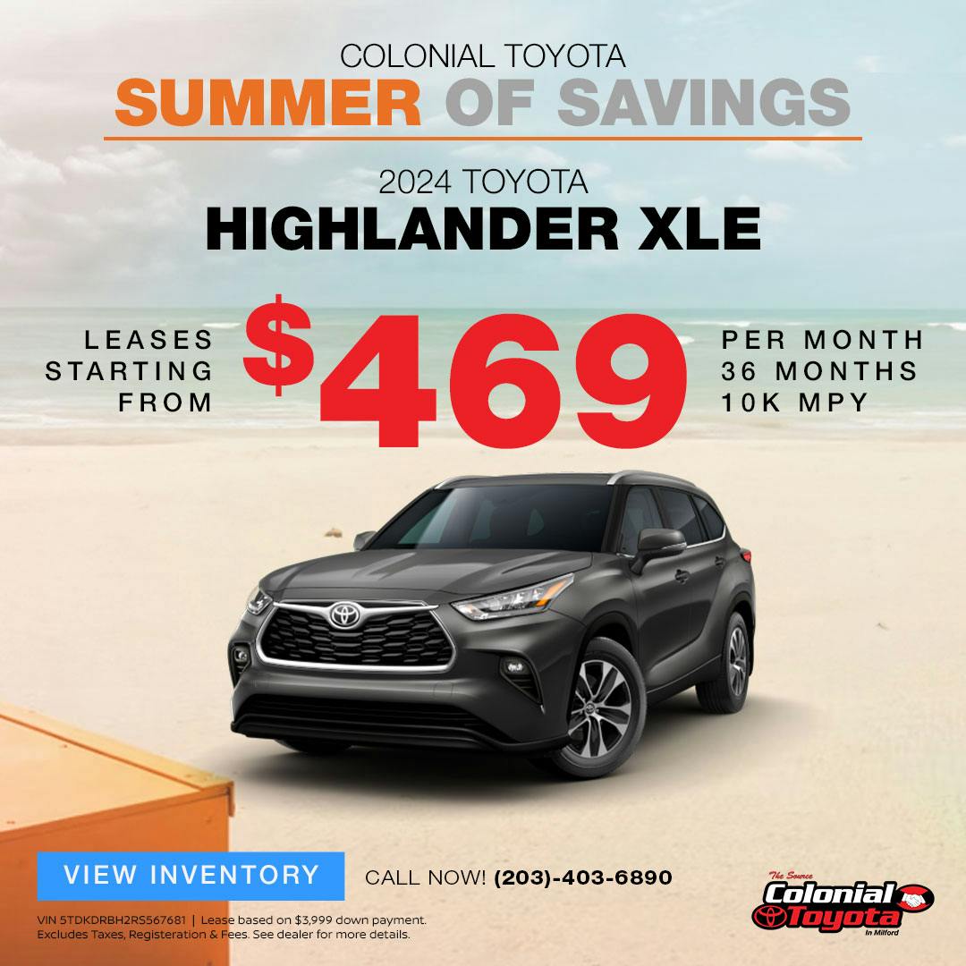 Toyota Highlander Lease Offer | Colonial Toyota