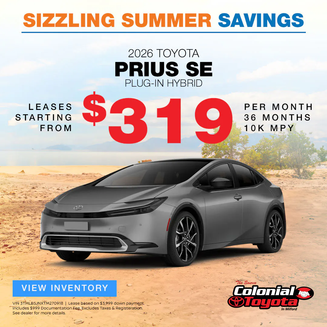 2026 Toyota Prius Plug-in Hybrid Lease Offer | Colonial Toyota