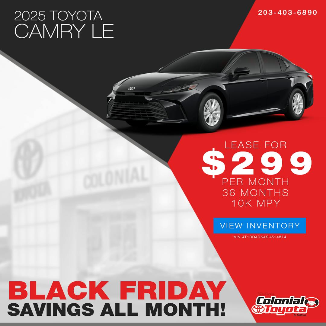 2025 Toyota Camry Lease Offer | Colonial Toyota