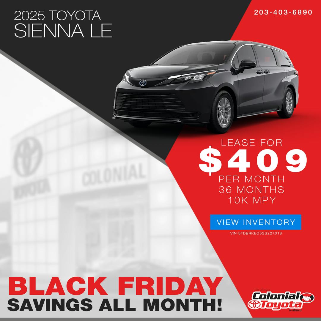 Toyota Sienna Lease Offer | Colonial Toyota