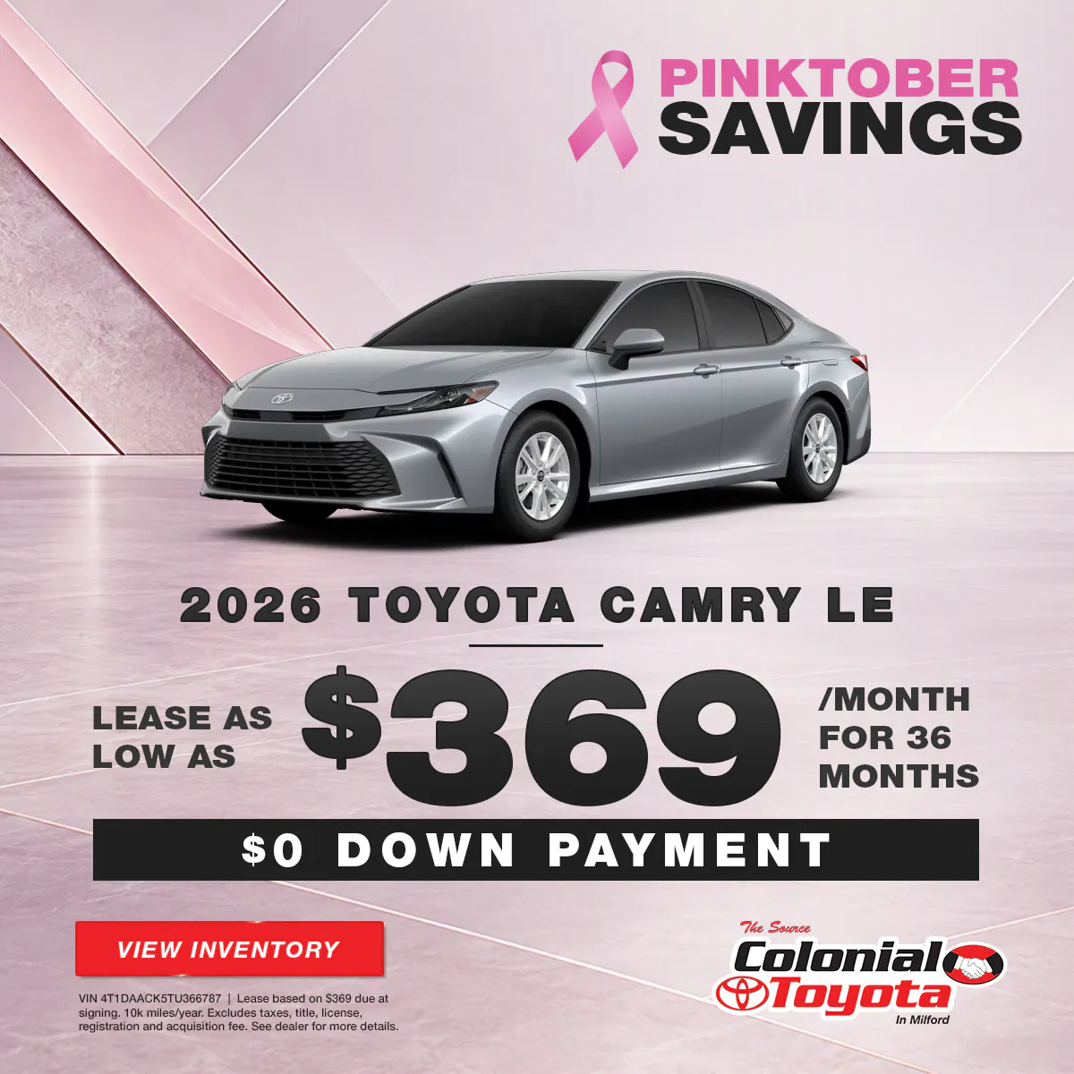 2026 Toyota Camry Lease | Colonial Toyota
