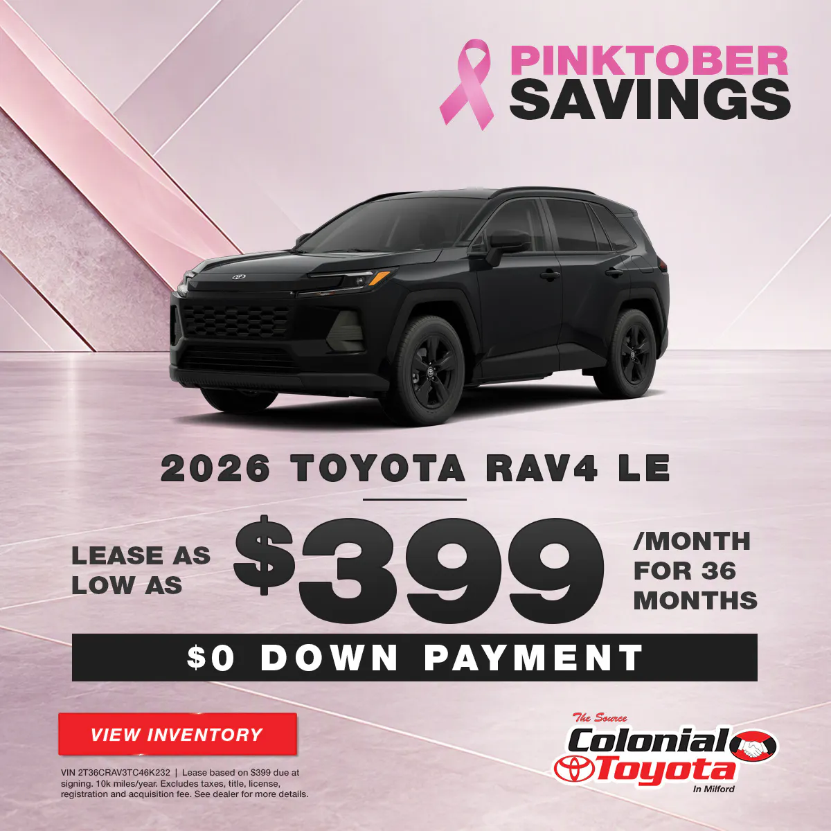 2026 Toyota RAV4 Lease Offer | Colonial Toyota