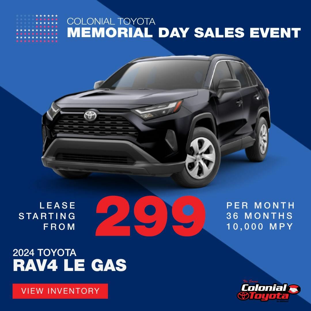 TOYOTA RAV4 LE LEASE OFFER | Colonial Toyota