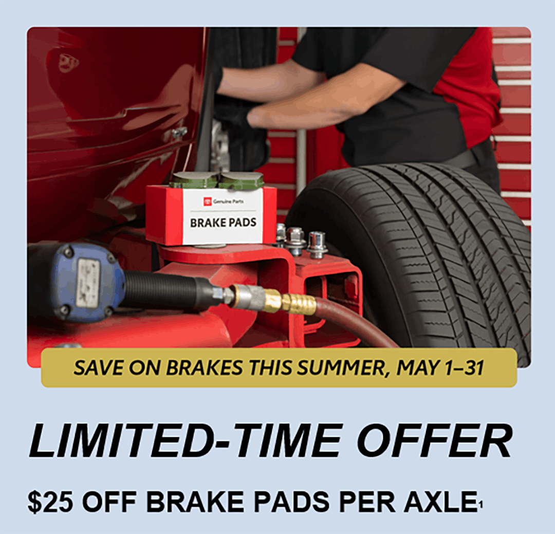 $25 Off Brake Pads Per Axle | Colonial Toyota