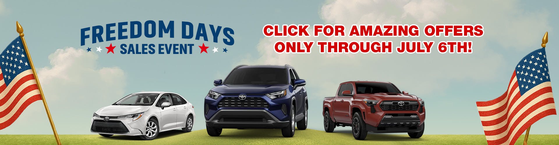 July 4th Freedom Days Offer Slide