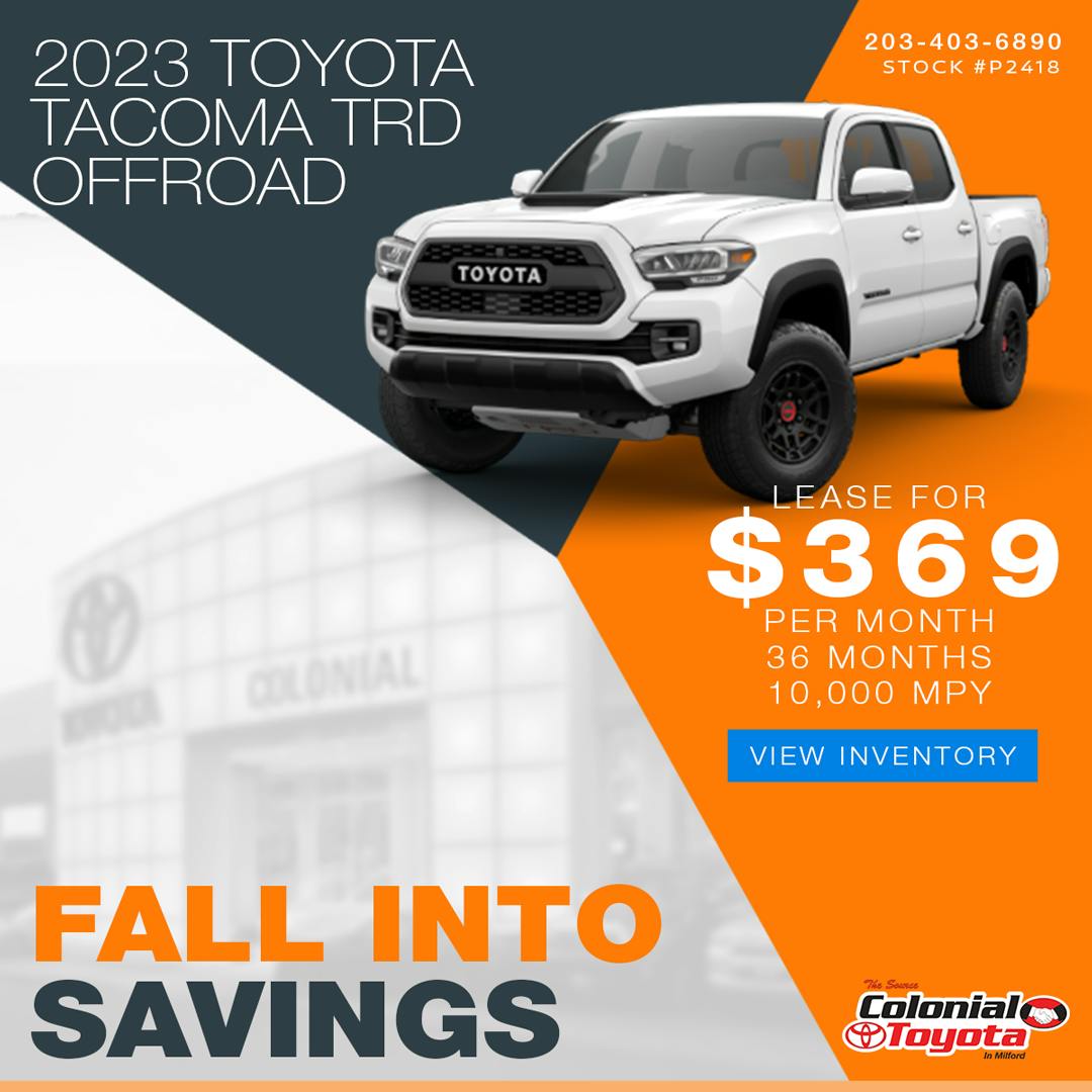 <span style="display:none">03</span>TOYOTA TACOMA TRD OFFROAD LEASE OFFER | Colonial Toyota